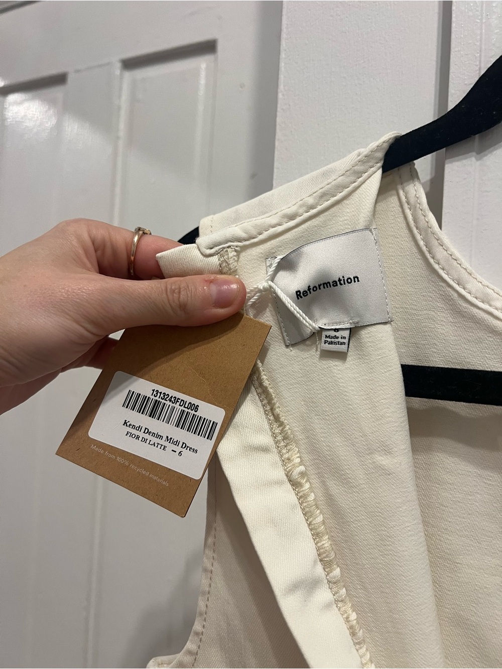Reformation Cream Sleeveless Maxi Dress - Picture 5 of 7